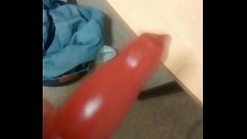 One horny pup playin with a cerberus penis sheath